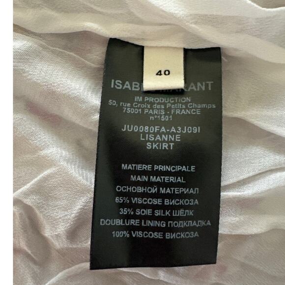 ISABEL MARANT Womens Skirt 40 US Large Lisanne Ditzy Floral Asymmetric Midi - Picture 9 of 12